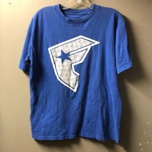 Famous Stars and Straps Logo Tshirt, Blue,  size Medium